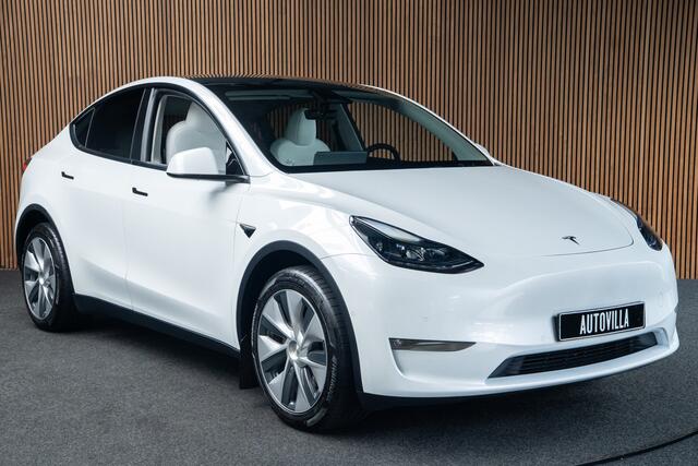 Tesla Model Y Long Range AWD 75 kWh Full Self driving 3 - warmtepomp - Cruise Controll Adaptief - 360 Camera - Wit leder