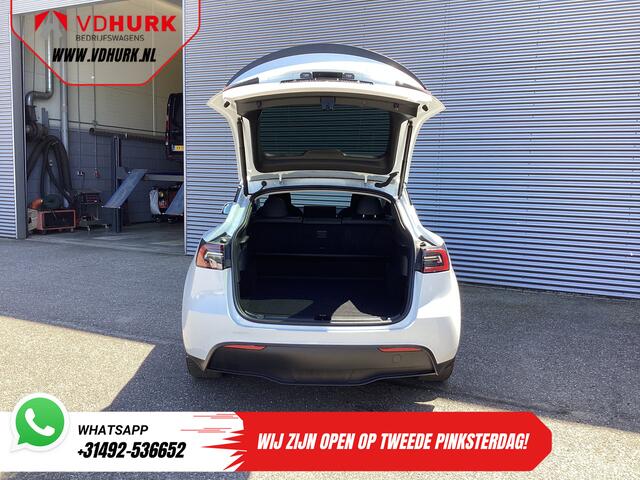 Tesla Model Y Long Range AWD 75 kWh 540 km WLTP MARGE SOH 92%/ Pano/ Warmtepomp/ Adapt.Cruise/ Memory/ Elek.klep/ Stoelverw./ Navi/ 360 camera/ Climate/ 19"LMV