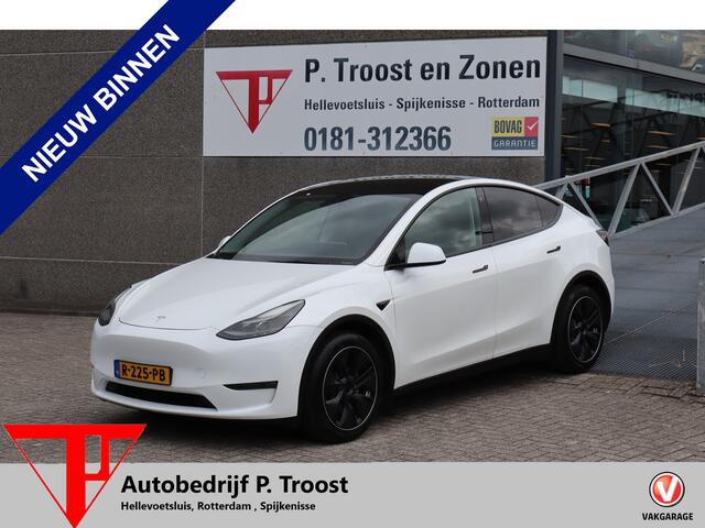 Tesla Model Y Long Range AWD 75 kWh Enhanced Autopilot/Nederlandse auto/Afneembare trekhaak/Stoelverwarming/Stuurverwarming/Achteruitrijcamera/Parkeersensoren rondom/Lederen bekleding