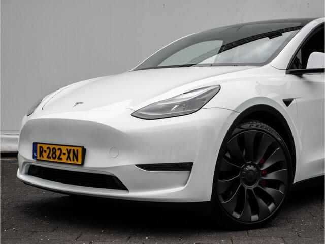Tesla Model Y Performance AWD 75 kWh Panoramadak/ 21" Lmv/ Lederen int./ Stoel-stuurverwarming/ 360 Camera
