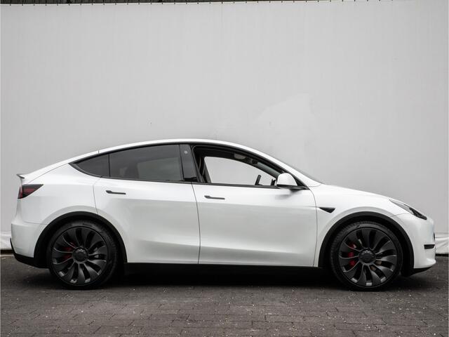 Tesla Model Y Performance AWD 75 kWh Panoramadak/ 21" Lmv/ Lederen int./ Stoel-stuurverwarming/ 360 Camera