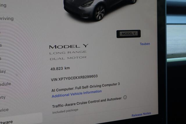 Tesla Model Y Long Range AWD 75 kWh | SOH 95% | Full Self-Driving Capability Computer 3 | Trekhaak met afneembaar
