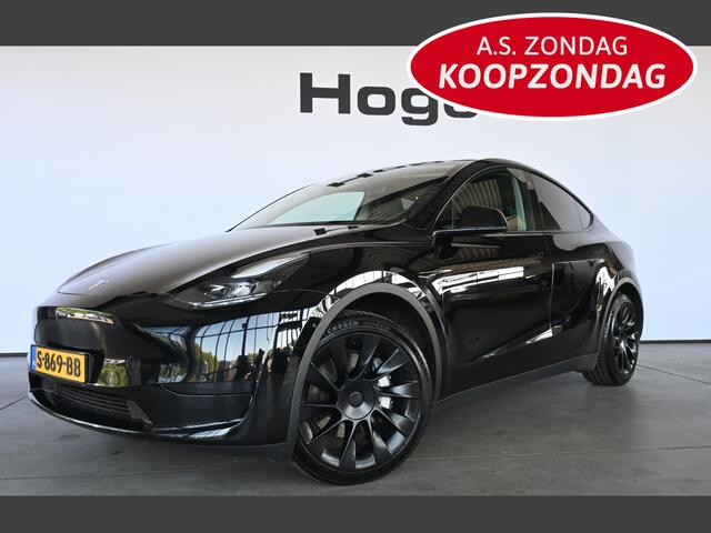 Tesla Model Y RWD 58 kWh SOH 92% Clima Navigatie Panoramadak Leder Trekhaak Rijklaarprijs! Inruil Mogelijk!