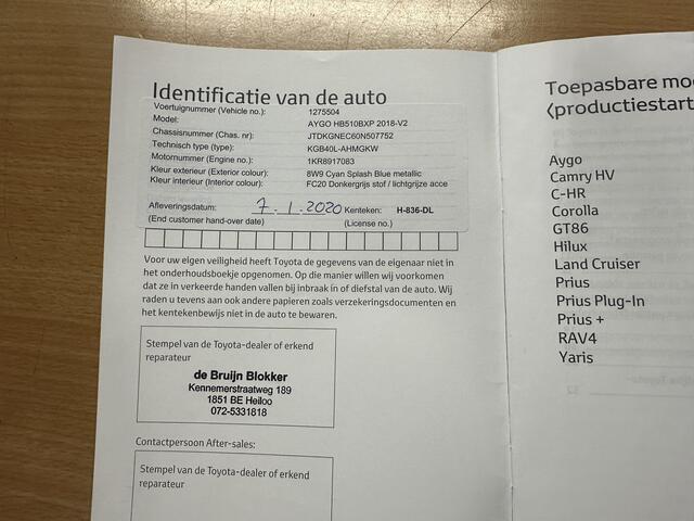 Toyota AYGO 1.0 VVT-i x-play 1e eigenaar / slechts 11.147 km! / Apple carplay / Android auto / rijklaarprijs