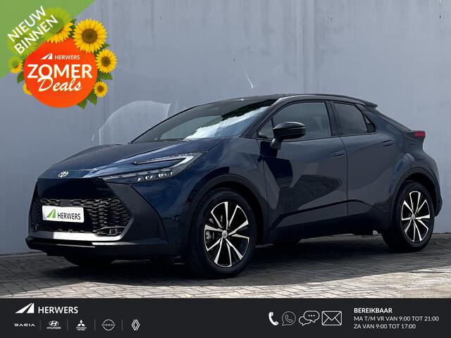 Toyota C-HR 1.8 Hybrid 140 First Edition Automaat / Tot 10 jaar Garantie* / Weinig km / Elektrische achterklep / Adapt. CC / Navigatie / Stuur-, stoel- en voorruitverwarming / 18"LM wielen /
