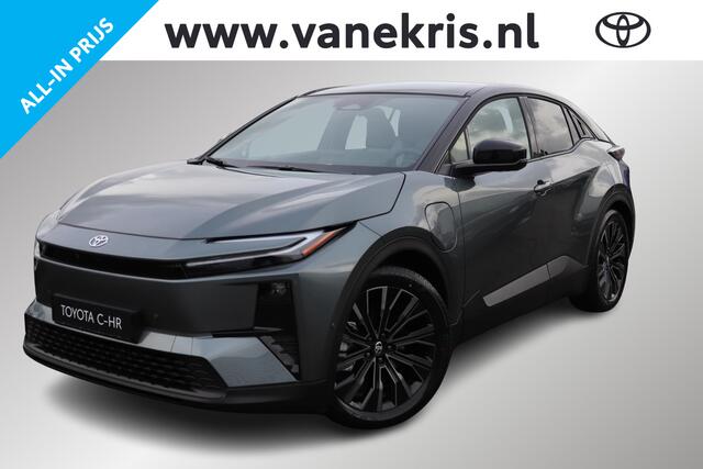 Toyota C-HR Executive AWD 77 kWh, Inruilpremie ¤3.000,-, 22kW AC, Licht Grijs interior, BSM, Bi-Tone, 360 graden camera!