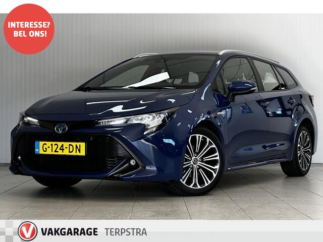 Toyota COROLLA Touring Sports 1.8 Hybrid First Edition/ Automaat/ Trekhaak/ Camera/ Zwarte-Hemel/ LED Koplampen/ Mirror-Link/ 17'' LMV/ Lane-Assist./ Grootlicht Assist./ Navi/ Cruise/ Bluetooth/ Multi. LEDER. Stuur/ LED Mistl./ Dakrails.