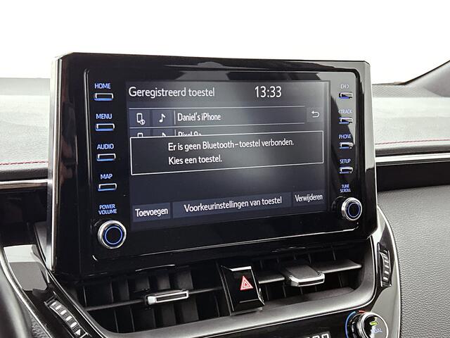 Toyota COROLLA Touring Sports 1.8 Hybrid Executive Bi-Tone | Dealer onderhouden | Head-Up display | Dodehoek detectie | Parkeersensoren voor+achter met assistent | elektrische achterklep | Stoelverwarming | Draadloze telefoonlader |