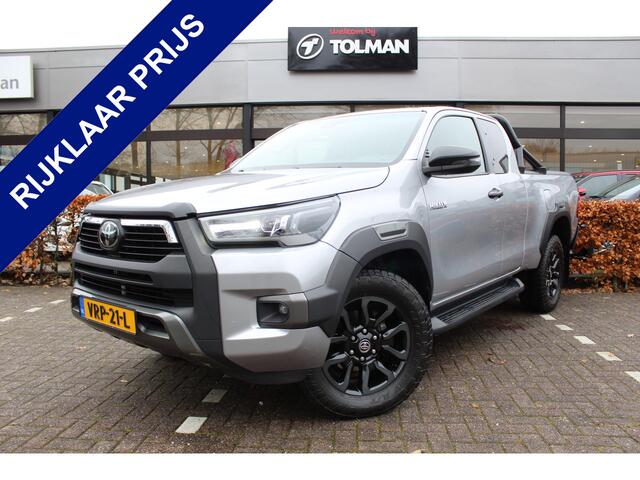 Toyota HI-LUX HiLux 2.8 D-4D Xtra Cab Invincible 4WD Automaat | Rijklaar | Trekhaak | Leder | Stoelverw. | LED | Apple/Android | Keyless | Parkeersens. v+a