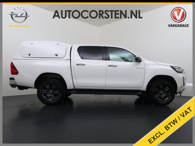 Toyota HI-LUX HiLux 2.4 D-4D 4WD Automaat Double Cab Prof. Lier Canopy Hardtop (Huif) Trekhaak Navi* via Apple Carplay Android Auto Ecc Camera Adap.Cruise Control Lane Assist Inbouw Kasten Bluetooth AWD EURO 6 400Nm 3.500kg Trekvermogen 1e Eigenaar Dealeronderhouden Or