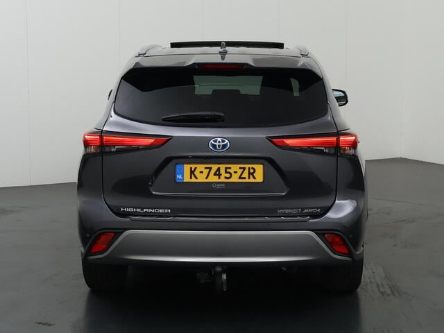 Toyota HIGHLANDER 2.5 AWD Hybrid Premium | 7-Zitplaatsen | 2000kg trekkracht | LED | Panoramadak | Trekhaak | Navigatie | Ele. verstelbare stoelen + geheugen | Stoelverwarming voor + achter | Stoelkoeling | 360 Camera | Adaptieve Cruise Control |