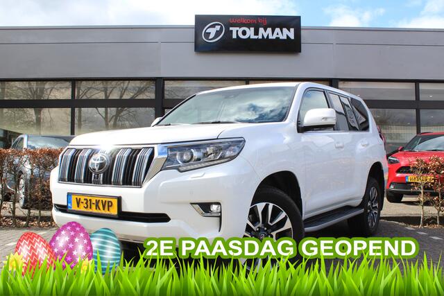 Toyota LAND CRUISER 2.8 D-4D-F Professional Window Van 2e Paasdag open van 10:00 - 15:00 | Rijklaar | Trekhaak | Off-road pack | NL-auto | Leder | JBL | Keyless | Blind Spot | Camera's | Stoelkoeling-/verw. | PDC v+a
