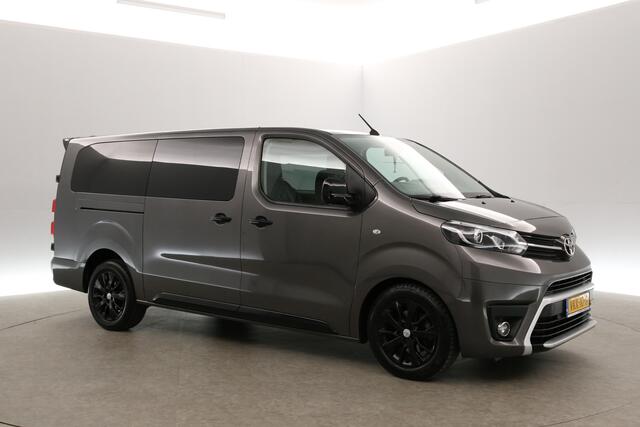 Toyota PROACE 2.0 D-4D Black Line L3H1 | Dubbele Cabine | 6 Persoons | 177PK Automaat | Airco Cruise Carplay 2xSchuifdeur LED Navi Trekhaak Leder PDC 17"LMV