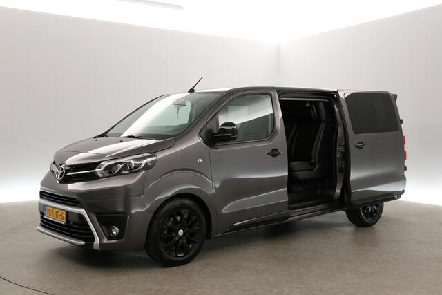 Toyota PROACE 2.0 D-4D Black Line L3H1 | Dubbele Cabine | 6 Persoons | 177PK Automaat | Airco Cruise Carplay 2xSchuifdeur LED Navi Trekhaak Leder PDC 17"LMV