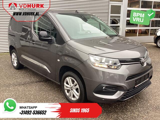 Toyota PROACE CITY 1.2 Turbo 130 pk Aut. BENZINE Adapt.Cruise/ Carplay/ Climate/ Head-Up/ Stoelverw./ Camera/ 3 Pers./ LMV/ Trekhaak