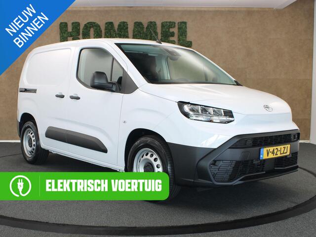 Toyota PROACE CITY Electric Challenger 50 KWH - NIEUW UIT VOORRAAD LEVERBAAR - 2 DEUREN ACHTER - 1 SCHUIFDEUR - 2 PERSOONS UITVOERING - AIRCO - BLUETOOTH - PARKEERSENSOREN ACHTER - MIDDENARMSTEUN - CENTRALE VERGRENDELING MET AFSTANDSBEDIENING - DAB AUDIO