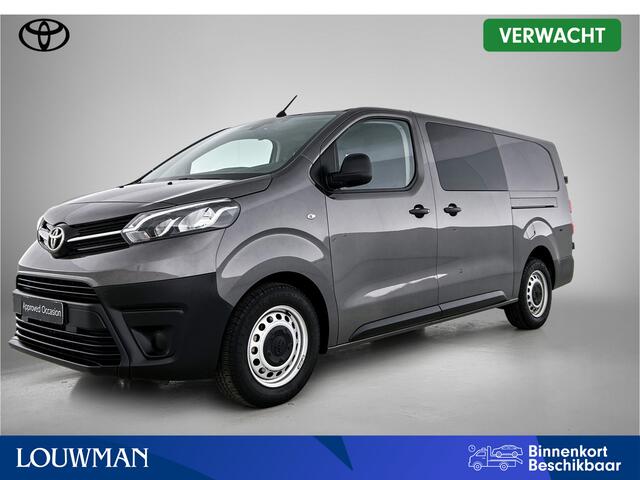 Toyota PROACE Long Worker 2.0 D-4D L2D Challenger DC | Dubbel cabine | Trekhaak | Apple CarPlay/Android Auto | achteruitrijcamera | Parkeersensoren achter | Betonplex laadvloer |