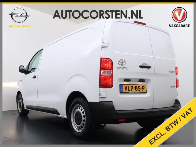 Toyota PROACE Electric Worker 136PK Automaat 3-Persoons Navi Apple Carplay Android Auto Airco Pdc DAB Bluetooth Cruise Control Regen-Lichtsensor Betonplex Vloer Wandbetimmering Schuifdeur Origineel Nederlandse Auto Dealeronderhouden