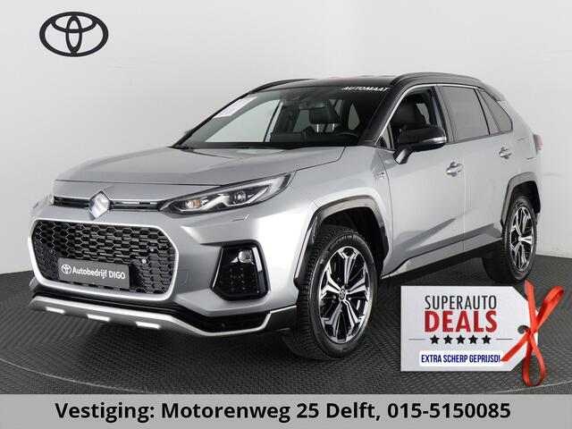 Toyota RAV4 2.5 PLUG-IN AWD STYLE SUZUKI ACROSS 1e EIG. GARANTIE 3-2033.*BI-TONE BODY PACK.HALF LEDER.STOELVERWARMING. CARPLAY. CAMERA.