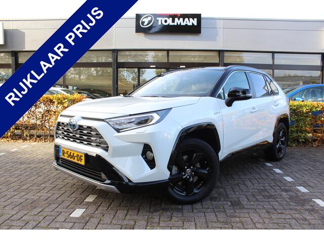 Toyota RAV4 2.5 Hybrid AWD Bi-Tone | Rijklaar | Trekhaak | Panoramadak | Apple/Android | LED | Elek.Achterklep | Leder | Dealer onderhouden