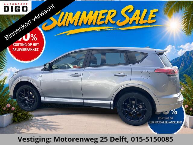 Toyota RAV4 2.5 STYLE HYBRIDE 4-WD SILVERLINE GARANTIE 4-2028* 1650 TREKGEWICHT . GARANTIE TOT 04-2028! . PARKEERSENSOREN VOOR & ACHTER . KEYLESS ENTRY .