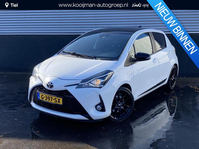 Toyota YARIS 1.5 Hybrid GR-Sport Nieuw geleverd, 1e eign. Dealeronderhouden, AppleCarPlay/AndroidAuto, Climate control, Cruise control, LM velgen, Parkeerhulpcamera, Zwart dak, Privacy glas