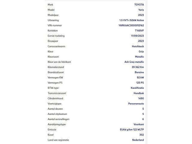 Toyota YARIS 1.5 VVT-i Active 1e-Eig. & Keurig-Onderh. BOVAG-Garantie. NL-Auto.