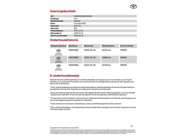 Toyota YARIS 1.5 Hybrid Active