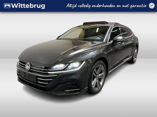 Volkswagen Arteon Shooting Brake 1.4 TSI eHybrid 2x R-Line / AUTOMAAT/ 218 PK/ PANO/ TREKHAAK/ LEER/ CAMERA/ PARK. SENSOREN/ NAVI/ DCC/ ACC/ STOEL VERWARM+MASSAGE/ MEMORY SEATS/ APP-CONNECT/ ELEK. ACHTERKLEP/ DODE HOEK/ KEYLESS/ 19'' LMV