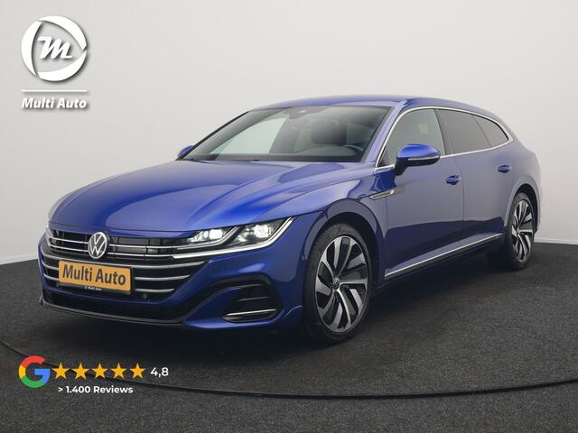 Volkswagen Arteon Shooting Brake 1.4 TSI eHybrid R-Line Plug In Hybrid 218pk Dealer O.H PHEV | Trekhaak Af Fabriek | Adaptive Cruise | 360 Camera | IQ Light | Alcantara Sportstoelen Message & Verwarmd | Blis | Apple Carplay | Navigatie | Virtual | DAB |