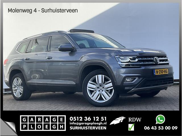 Volkswagen Atlas 3.6 VR6 277pk 7-Pers Pano Memory Stoelverw+Ventilatie 360° Leer BOMVOL!