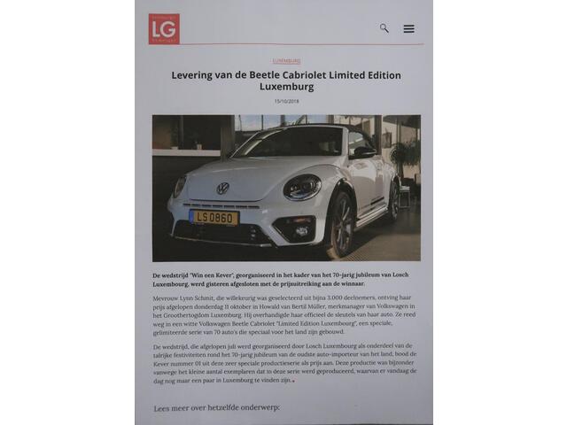 Volkswagen BEETLE (NEW) Cabriolet 1.4 TSI R-Line Limited Edition 05/70 R-Line Xenon Leer App connect Navigatie Camera Automaat Airco-ecc Windscherm Dealer onderhouden