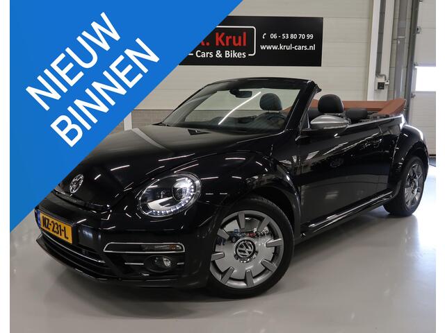 Volkswagen BEETLE (NEW) Cabriolet 1.4 TSI Karmann Automaat Leer/Alcantara Navigatie Trekhaak Xenon LED 2e Eigenaar NL-auto NAP 18 inch Disc Nieuwstaat Boekjes aanwezig App connect extra meters