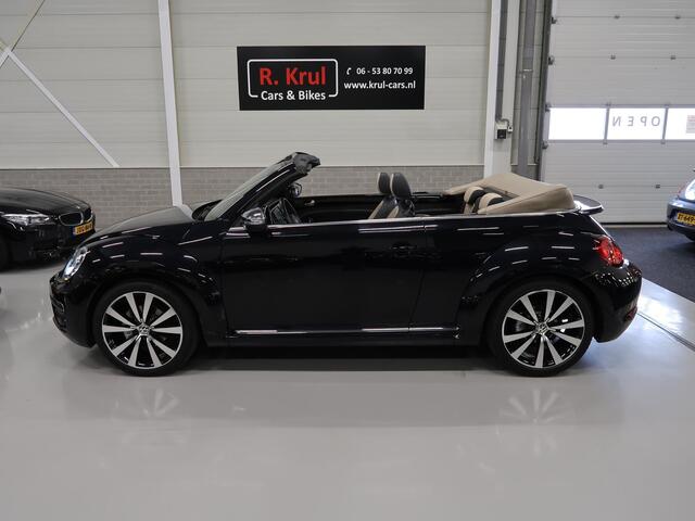 Volkswagen BEETLE (NEW) Cabriolet 1.4 TSI Exclusive Leer 19 inch Sportvelgen Xenon Fender Navigatie Camera Stoelverwarming PDC App connect Extra meters Onderhoud aanwezig Diamond Stitch Bentley Leder