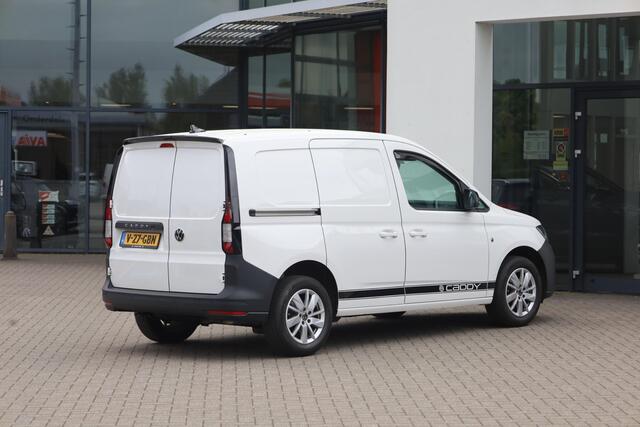Volkswagen CADDY Cargo 1.5 TSI Comfort 115PK / 84kW, NL auto 1e eigenaar nieuw door ons geleverd, achteruitrijcamera (rear view), 16" 'Wien' LMV, cruise control, multifunctioneel lederen stuurwiel, navigatie, keyless start, parkeersensoren voor en achter (pdc), dichte sch