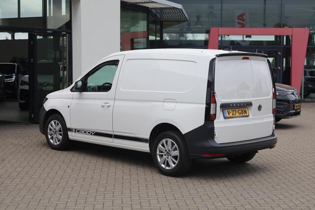 Volkswagen CADDY Cargo 1.5 TSI Comfort 115PK / 84kW, NL auto 1e eigenaar nieuw door ons geleverd, achteruitrijcamera (rear view), 16" 'Wien' LMV, cruise control, multifunctioneel lederen stuurwiel, navigatie, keyless start, parkeersensoren voor en achter (pdc), dichte sch