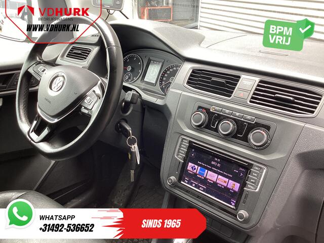Volkswagen CADDY 2.0 TDI 100 pk Aut. Exclusive Edition BPM VRIJ! NL Auto/ Adapt. Cruise/ Xenon/ Leder/ Alarm III/ LMV/ Carplay/ Navi/ Sidebars/ PDC