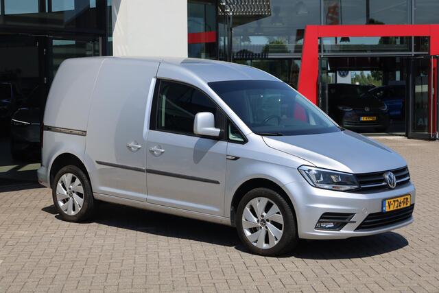 Volkswagen CADDY 2.0 TDI L1H1 BMT Highline Executive, 102PK / 75kW DSG, navigatie, cruise control, lederen bekleding, xenon + LED, 2-zone climatronic, stoelverwarming, scheidingswand + ruit, 17" LMV, parkeersensoren achter, trekhaak, privacy glas, DAB+ en achteruitrijcame