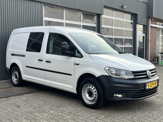 Volkswagen CADDY MAXI 2.0 TDI L2H1 BMT Airco Cruise control Schuifdeur kastinrichting Laderkast Achterklep Parkeersensoren achter Navigatie Telefoonverbinding Verlengd Euro 6 1e eigenaar Bpm vrij voor prive gebruik !!