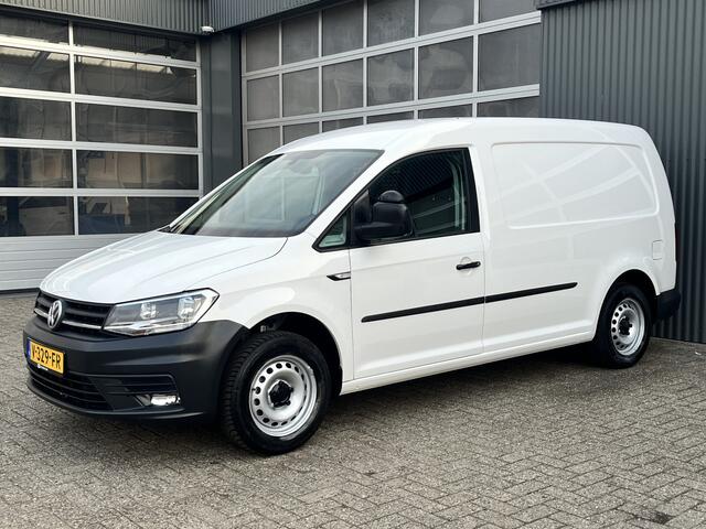 Volkswagen CADDY MAXI 2.0 TDI L2H1 BMT Airco Cruise control Schuifdeur kastinrichting Laderkast Achterklep Parkeersensoren achter Navigatie Telefoonverbinding Verlengd Euro 6 1e eigenaar Bpm vrij voor prive gebruik !!