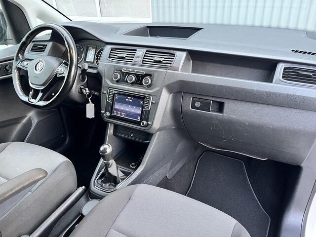 Volkswagen CADDY MAXI 2.0 TDI L2H1 BMT Airco Cruise control Schuifdeur kastinrichting Laderkast Achterklep Parkeersensoren achter Navigatie Telefoonverbinding Verlengd Euro 6 1e eigenaar Bpm vrij voor prive gebruik !!