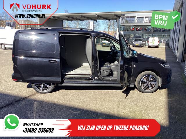 Volkswagen CADDY MAXI Cargo 2.0 TDI 125 pk DSG Aut. Black Edition LED/ Adapt.Cruise/ Standkachel/ Stoelverw./ Leder/ Carplay/ Navi/ LMV/ Sidebars/ Trekhaak/ Airco