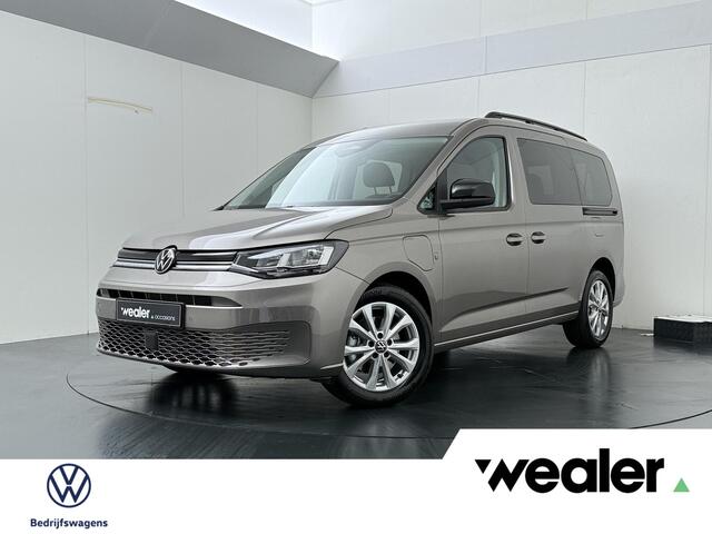 Volkswagen CADDY MAXI Kombi 1.5 TSI Hybride Life DSG 7-Persoons | 150 PK | Leverbaar in September | SoH 100% | Adaptive Cruise Control | Achteruitrijcamera | Climate control | Dodehoek detectie | Stoelverwarming |