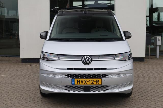 Volkswagen CALIFORNIA 180KW-245PK, Hybride, Camper, Standkachel, Keuken met Koelkast, gaspit, stromend water, 230V, elektrisch hef dak, Luifel, slaapmogelijkheid 2 persoon bed, 4 zitplaatsen, watertank, handdouche, vele opberg mogelijkheden,