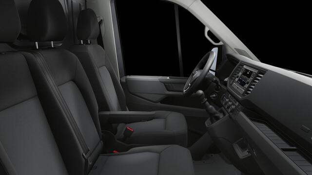 Volkswagen CRAFTER Bedrijfswagens Highline 35 2.0 TDI L3H2 103 kW (140 pk) | Opstaptrede op trekbalk (smal) | Volwaardig reservewiel (inclusief boordgereedschap en krik) | Zijmarkeringslichten | Bijrijdersbank inclusief opbergvak |