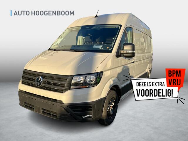 Volkswagen CRAFTER Bedrijfswagens 2.0 35 TDI L3H3 Highline 103kW 140pk 8 versn. auto | Navigatiesysteem Discover Media met 10,4" Touch-kleurendisplay | Volwaardig reservewiel | Middelhoog dak | LED-laadruimteverlichting |