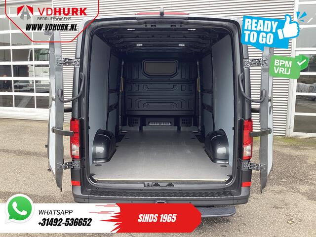 Volkswagen CRAFTER 35 2.0 TDI 140 pk Aut. L3H2 2x Schuifdeur/ LED/ Virtual Cockpit/ Gev.Stoel/ 270Gr.Deuren/ Carplay/ Navi/ Trekhaak/ Camera/ Cruise