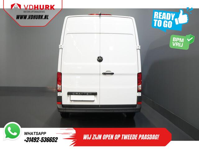Volkswagen CRAFTER 35 2.0 TDI 140 pk DSG Aut. L3H3 BPM VRIJ! Betimmering/ LED/ Virtual Cockpit/ Camera/ Cruise/ Carplay/ Gev.Stoel