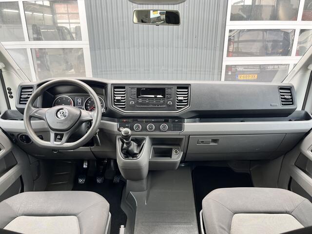 Volkswagen CRAFTER 35 2.0 TDI DC Openlaadbak Haib laadkraan Airco Cruise controle 6-Persoons Pick-up Euro 6 Ex gemeente Bpm vrij Werkverlichting Kraan Autolaadkraan Open laadbak Ex gemeinde