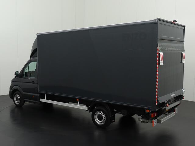 Volkswagen CRAFTER 2.0TDI 177PK DSG Automaat Bakwagen+Laadklep | 4.64 Mtr Laadlengte | Airco | Cruise | Camera | Dakspoiler | Zijdeur | Betimmering